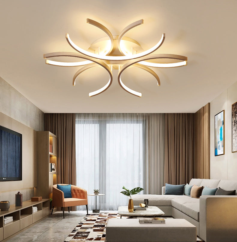 Bianco ombreggiato vicino al soffitto dell'illuminazione del soffitto in stile minimalista LED METALE FLUSH LUCE