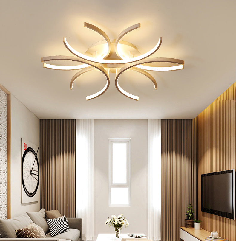 Bianco ombreggiato vicino al soffitto dell'illuminazione del soffitto in stile minimalista LED METALE FLUSH LUCE