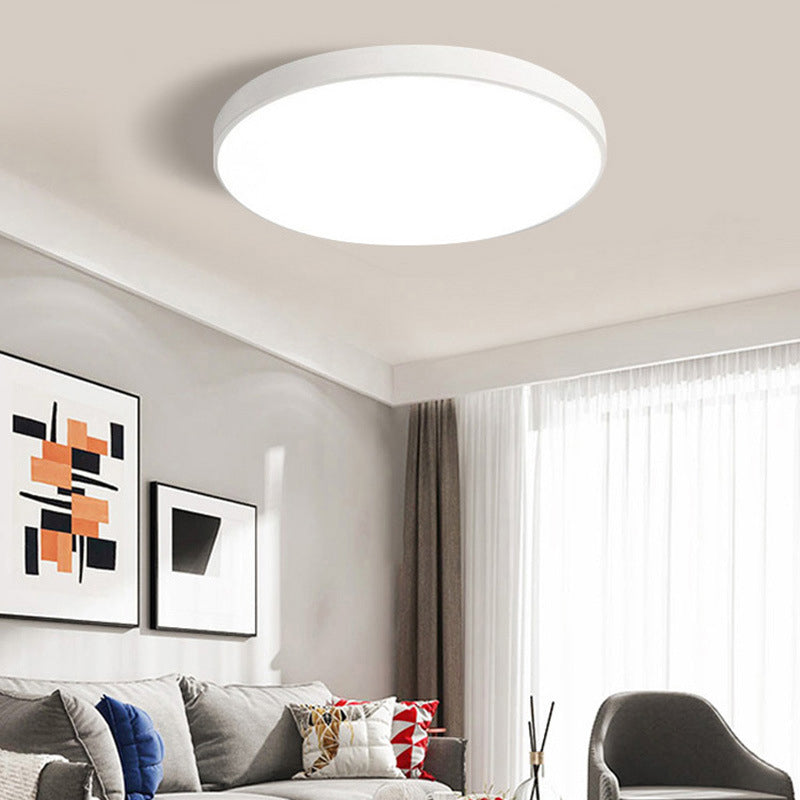 Nordic Acryl Ronde Plafond Licht Smeedijzeren Slaapkamer Flush Mount Plafond Licht