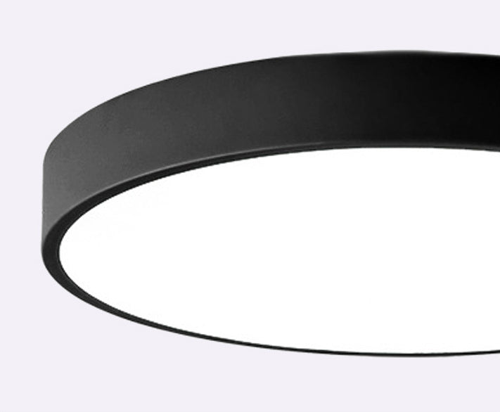 Nordic Acrylic Round Ceiling Light Wrought Iron Bedroom Flush Mount Ceiling Light