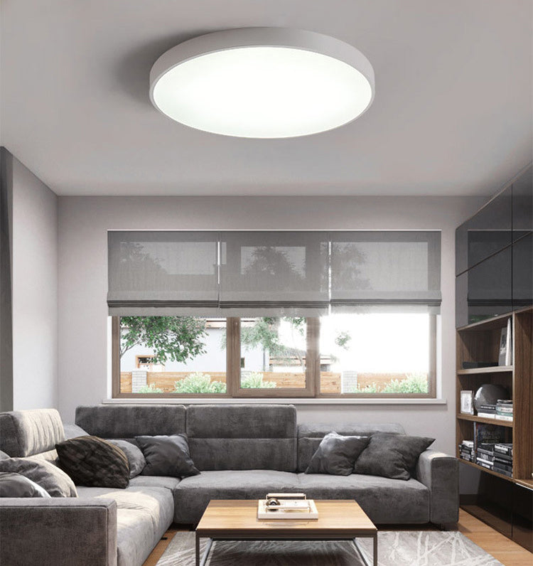 Nordic Acryl Ronde Plafond Licht Smeedijzeren Slaapkamer Flush Mount Plafond Licht