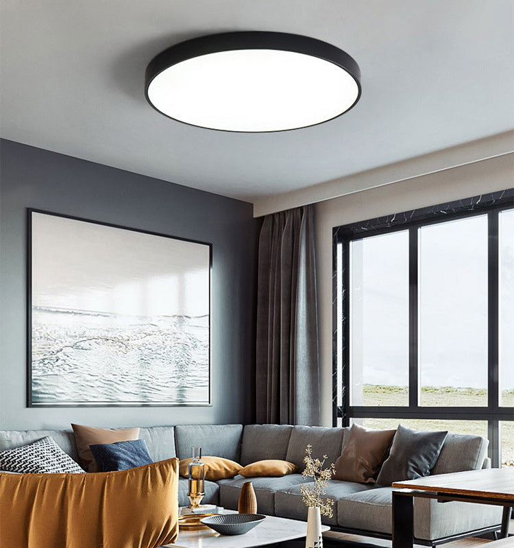 Nordic Acryl Ronde Plafond Licht Smeedijzeren Slaapkamer Flush Mount Plafond Licht