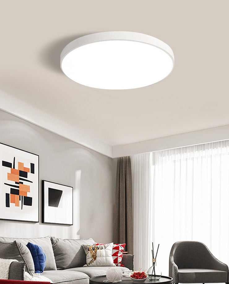 Nordic Acryl Ronde Plafond Licht Smeedijzeren Slaapkamer Flush Mount Plafond Licht