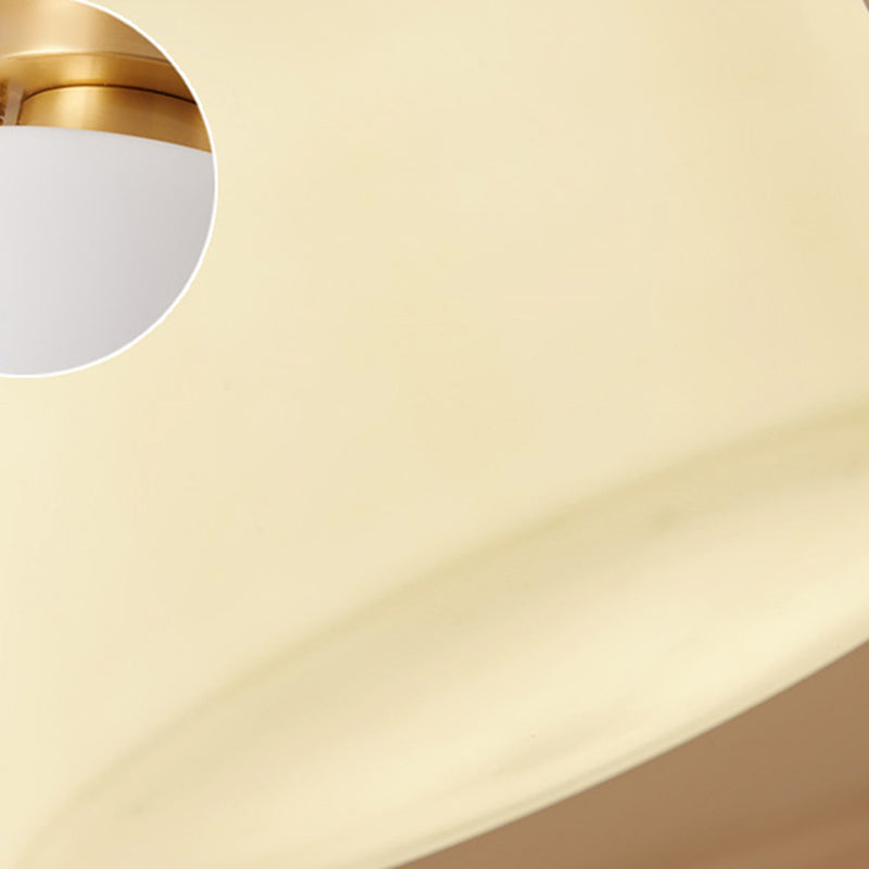 Luci da soffitto semi -ruscini geometrici tradizionali lampade a soffitto in vetro latteo per camera da letto