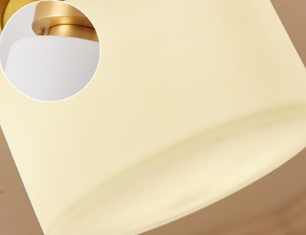 Luci da soffitto semi -ruscini geometrici tradizionali lampade a soffitto in vetro latteo per camera da letto