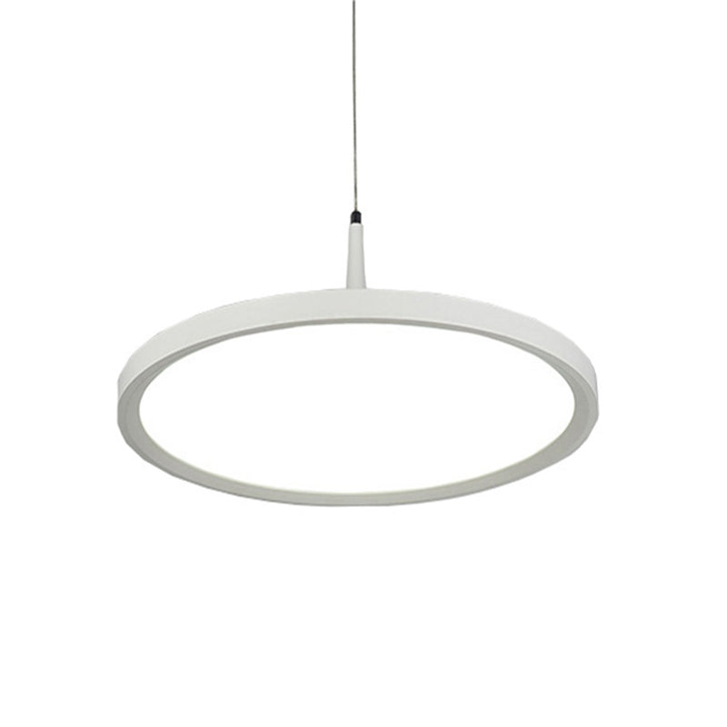 Ultrahin acrylique pendentif minimalisme minimalisme lampe à suspension LED ronde pour le bureau