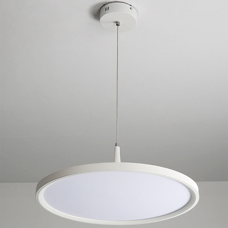 Ultrahin acrylique pendentif minimalisme minimalisme lampe à suspension LED ronde pour le bureau