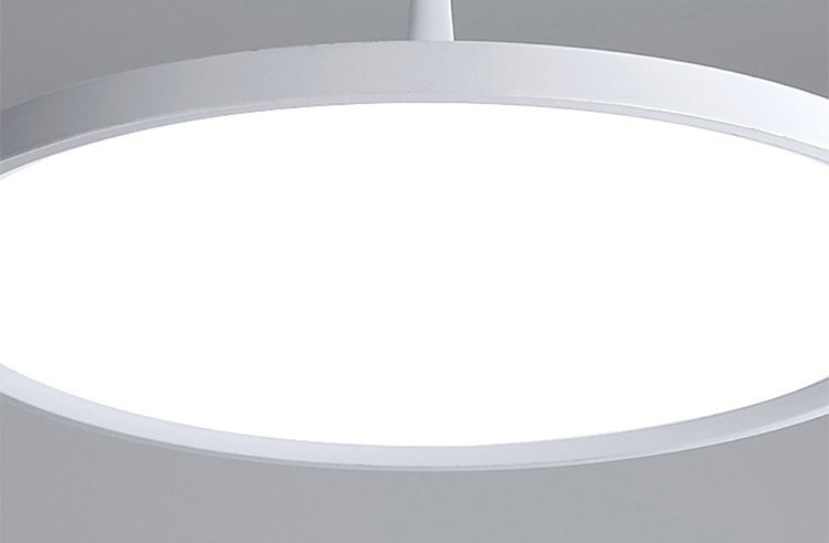 Ultrahin acrylique pendentif minimalisme minimalisme lampe à suspension LED ronde pour le bureau