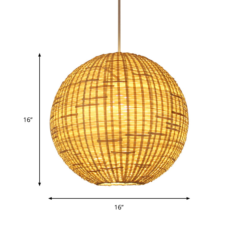 SPHERE SOSPENSIONI SUSPENSIONE BAMBOO CONTEPPOUNTE BAMBOO 1 KIT LUMINA IN IMPEGNO DI LURMA, largo 16 "/19.5"