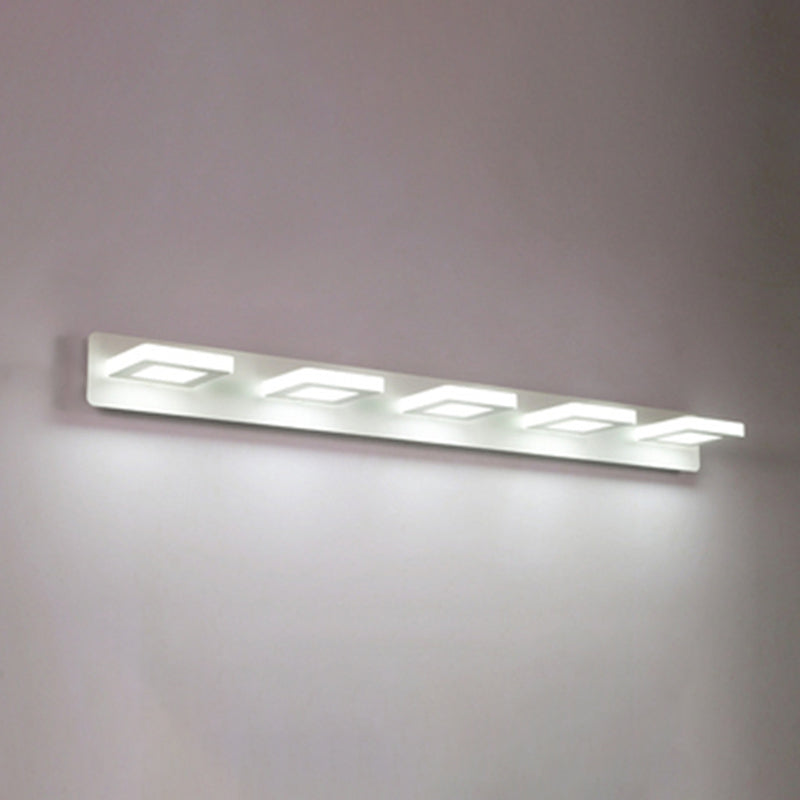 Luz de pared geométrica de lámpara montada en la pared estilo acrílico LED de montaje en pared blanco de montaje de pared