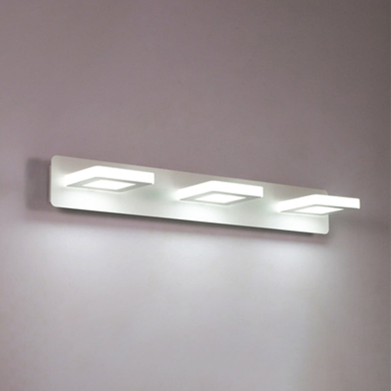 Luz de pared geométrica de lámpara montada en la pared estilo acrílico LED de montaje en pared blanco de montaje de pared