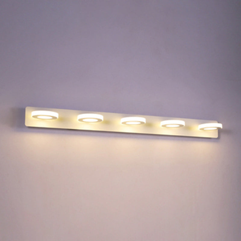 Luz de pared geométrica de lámpara montada en la pared estilo acrílico LED de montaje en pared blanco de montaje de pared