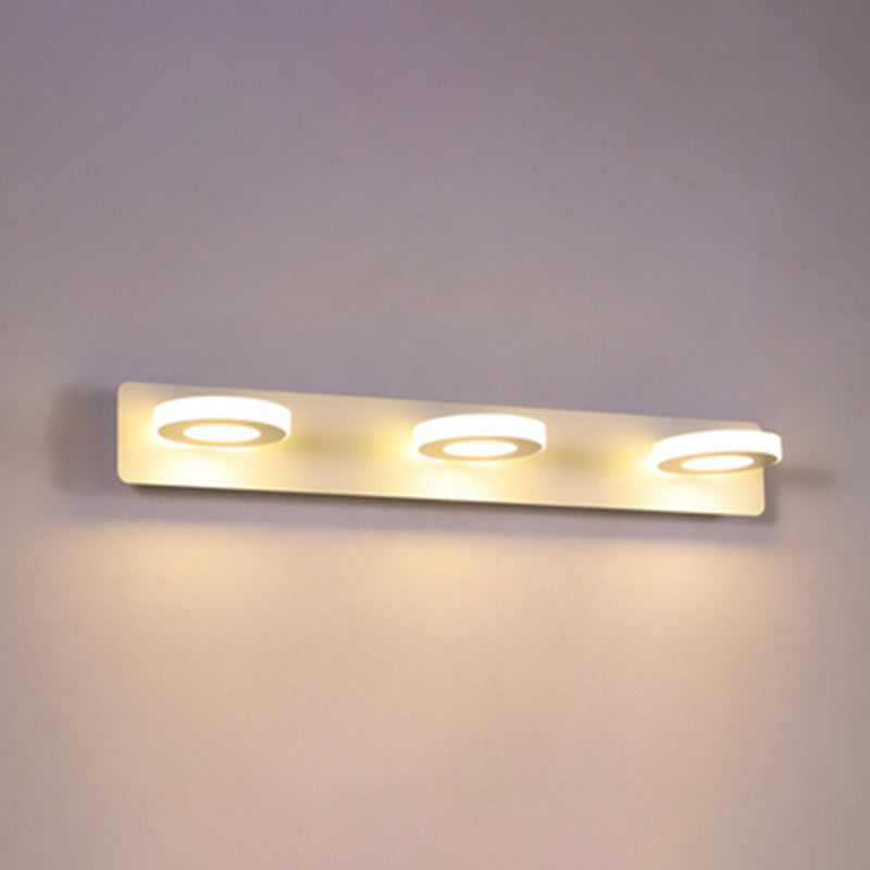 Luz de pared geométrica de lámpara montada en la pared estilo acrílico LED de montaje en pared blanco de montaje de pared