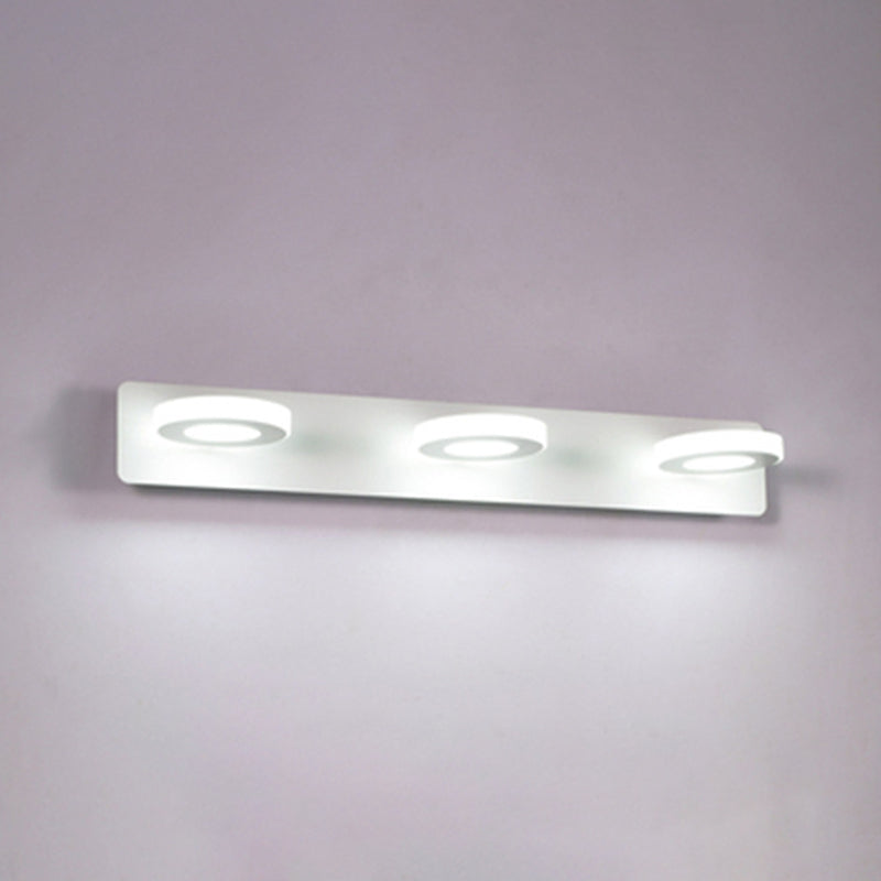 Luz de pared geométrica de lámpara montada en la pared estilo acrílico LED de montaje en pared blanco de montaje de pared