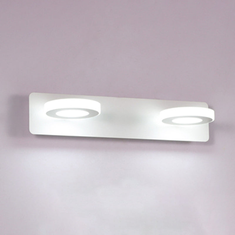 Luz de pared geométrica de lámpara montada en la pared estilo acrílico LED de montaje en pared blanco de montaje de pared