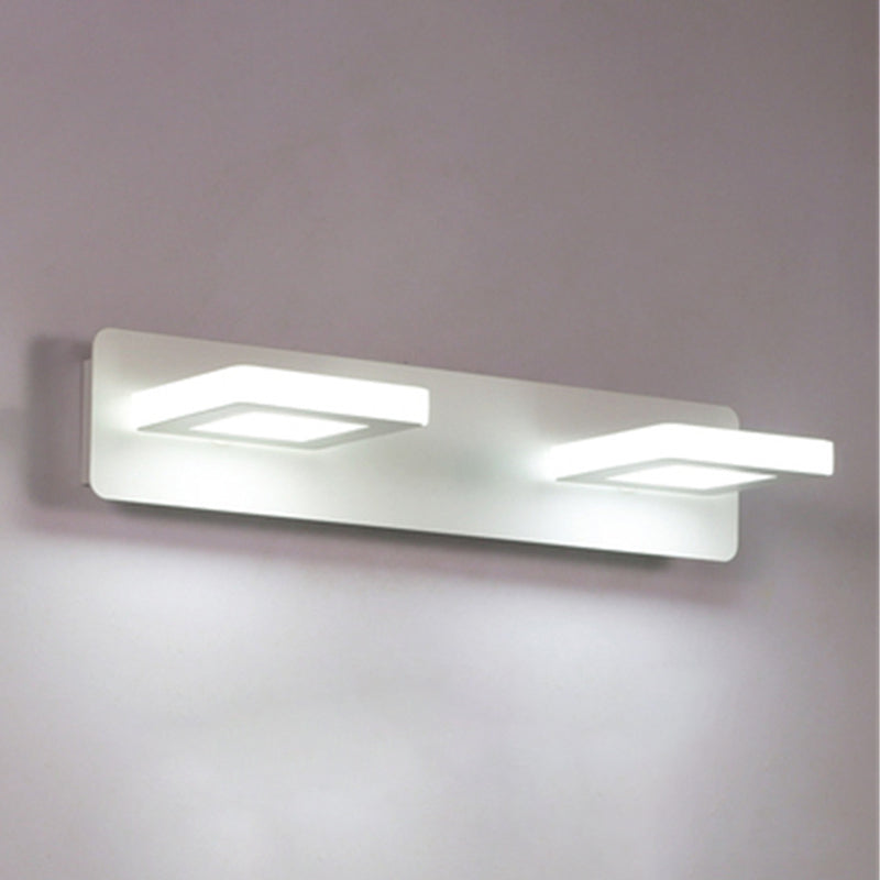 Luz de pared geométrica de lámpara montada en la pared estilo acrílico LED de montaje en pared blanco de montaje de pared