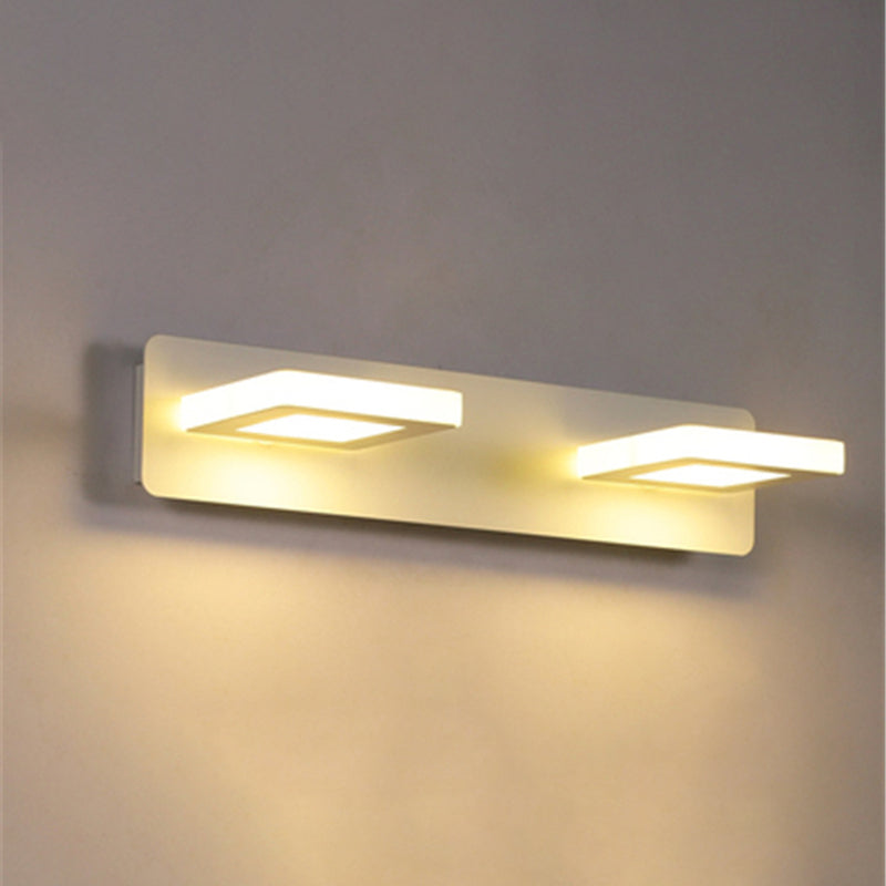 Luz de pared geométrica de lámpara montada en la pared estilo acrílico LED de montaje en pared blanco de montaje de pared