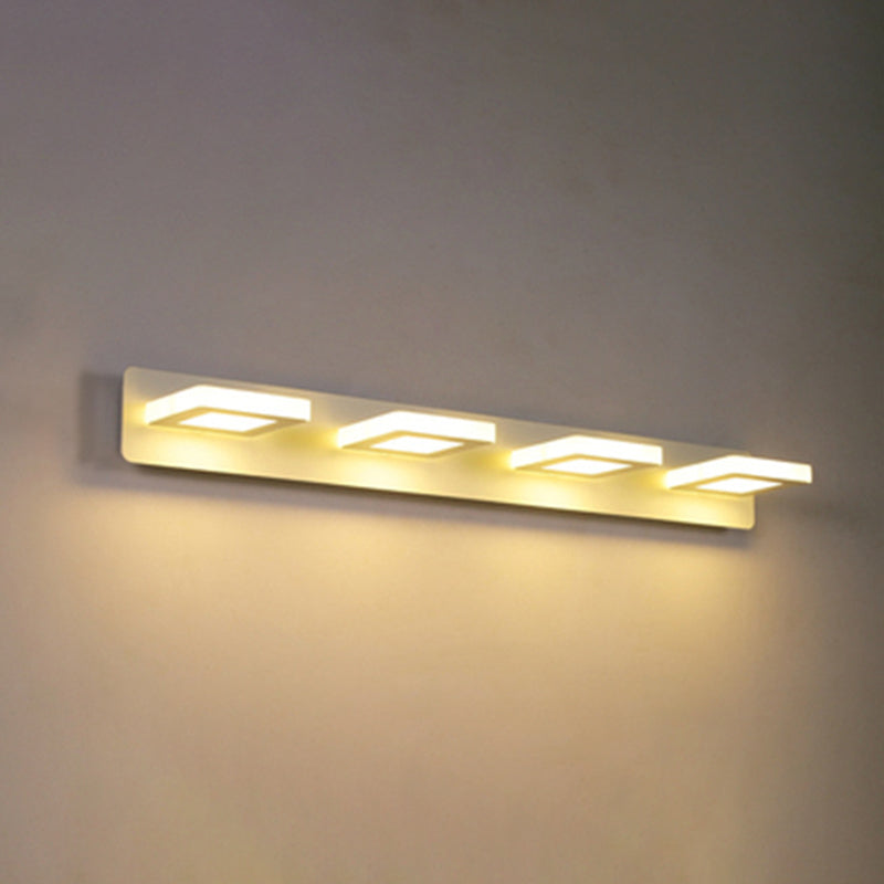 Luz de pared geométrica de lámpara montada en la pared estilo acrílico LED de montaje en pared blanco de montaje de pared