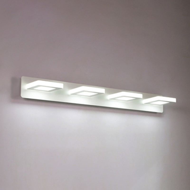 Luz de pared geométrica de lámpara montada en la pared estilo acrílico LED de montaje en pared blanco de montaje de pared