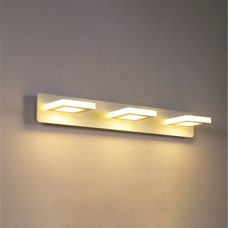 Luz de pared geométrica de lámpara montada en la pared estilo acrílico LED de montaje en pared blanco de montaje de pared