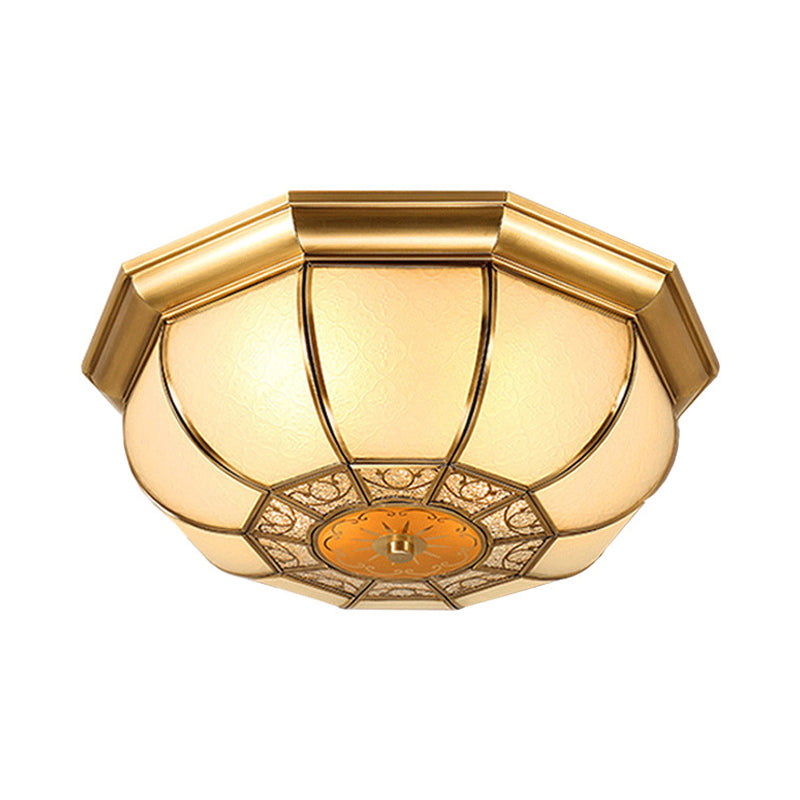 Oval Dining Room Flushmount Retro Metal 3/4/6 Heads Brass Ceiling Mount Light Fixture, 14"/18"/23.5" W