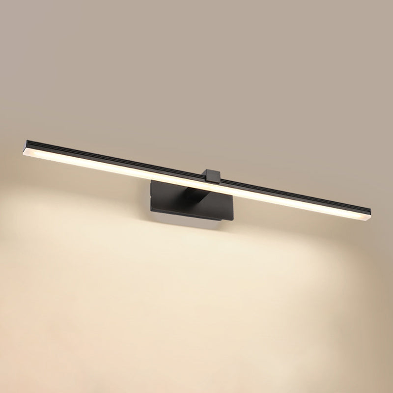 Accesorio de iluminación de pared de baño lineal led metal simplicidad estilo pared apliques luz