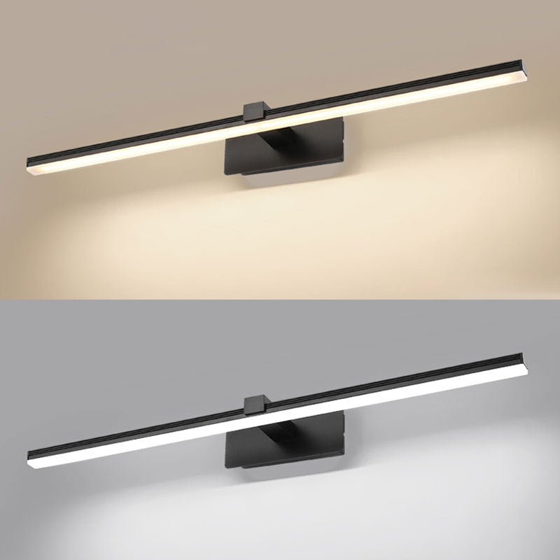 Accesorio de iluminación de pared de baño lineal led metal simplicidad estilo pared apliques luz