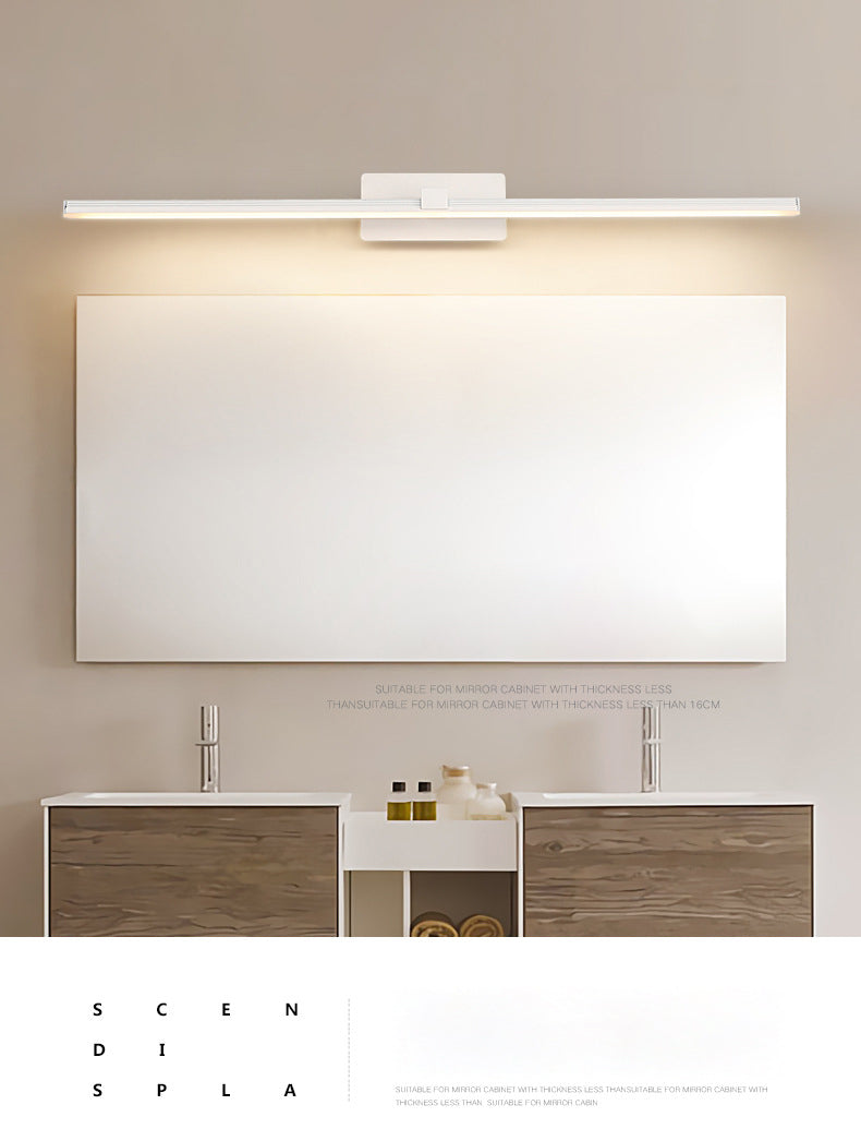 Accesorio de iluminación de pared de baño lineal led metal simplicidad estilo pared apliques luz