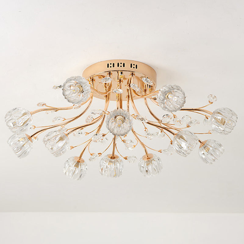 Modern Spherical Ceiling Flush Mount Lights Glass Ceiling Light