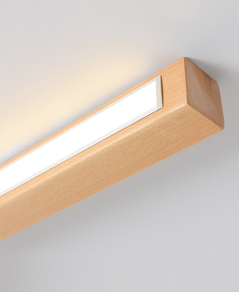 Lampada da soffitto lineare a soffitto in acrilico nordico per soggiorno a LED
