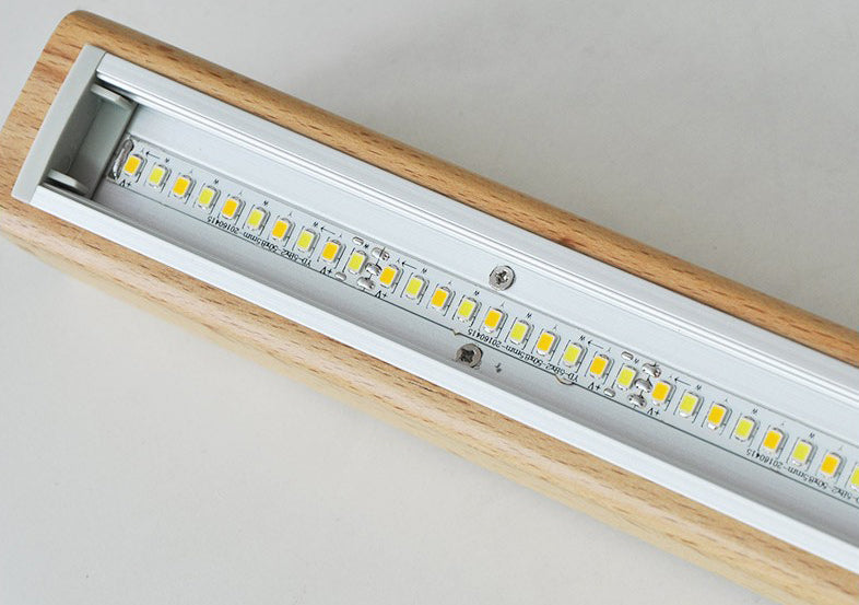 Lampada da soffitto lineare a soffitto in acrilico nordico per soggiorno a LED