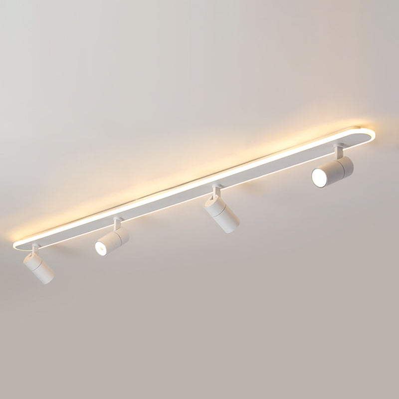 Montaje semi descarte de LED rectangular blanco en moderna luz de techo acrílico de estilo creativo para lugar comercial