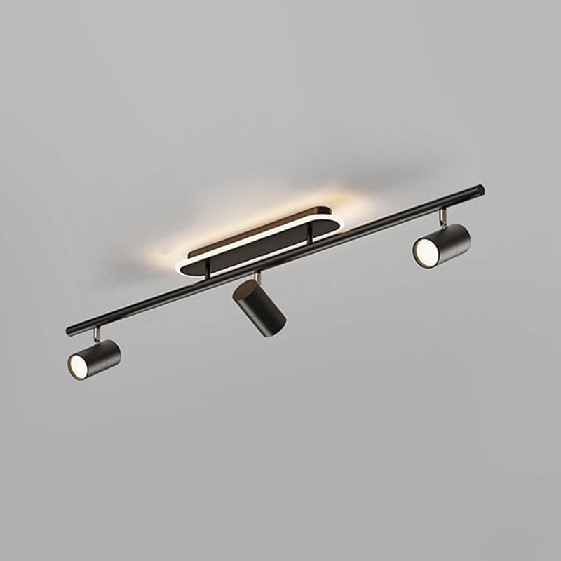 Acryl schaduw LED Semi Flush plafondlicht in moderne eenvoud Sputnik Metal Flush Mount voor garderobe