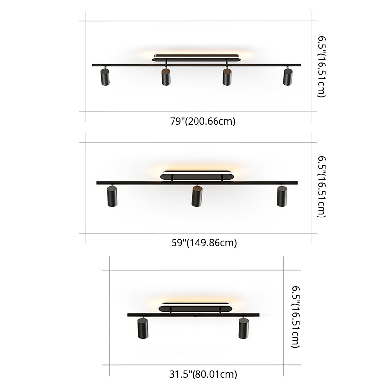 Acrylschatten LED -Semi -Flush -Deckenleuchte in modern