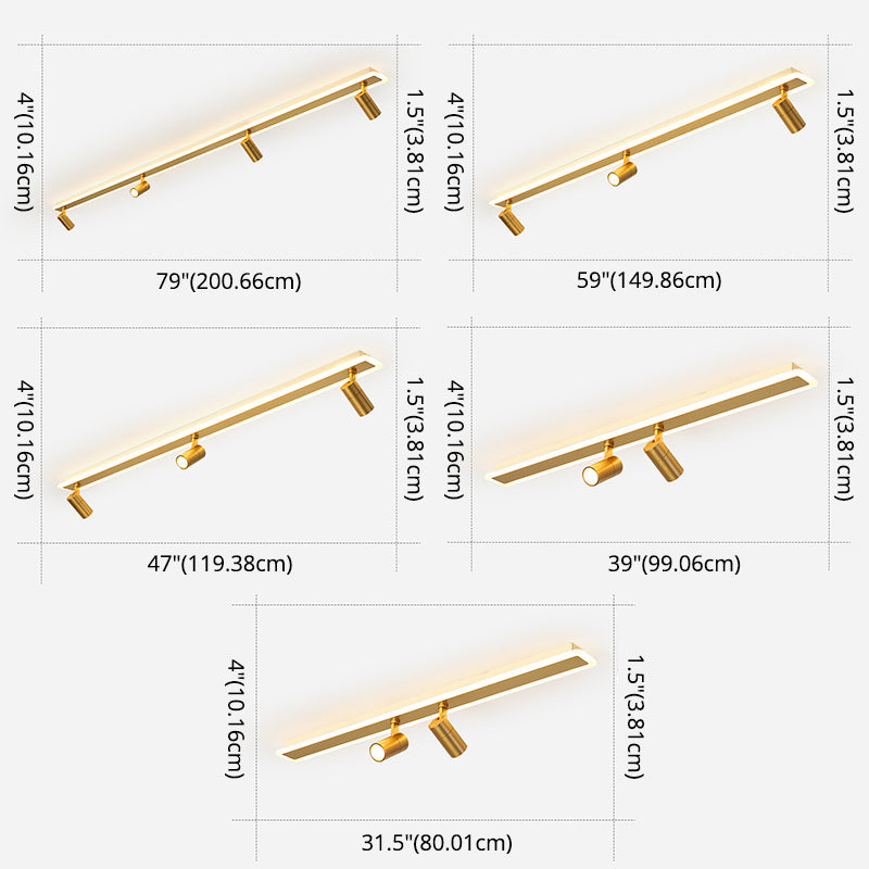 Montaggio a filo a LED ACRILICO rettangolare nella moderna semplicità in metallo semifulò la luce del soffitto per soggiorno