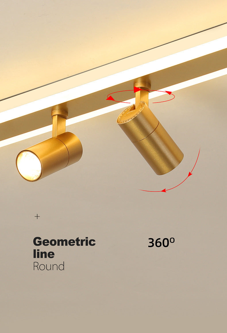 Montaggio a filo a LED ACRILICO rettangolare nella moderna semplicità in metallo semifulò la luce del soffitto per soggiorno