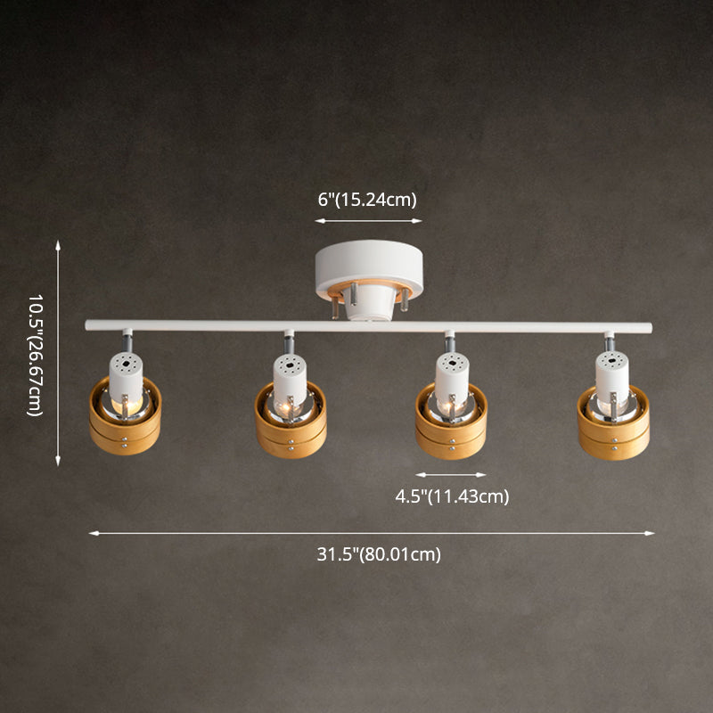 Moderne high-end baanverlichting in messing vaste houten spoorverlichtingssystemen voor woonkamer eetkamer thuis