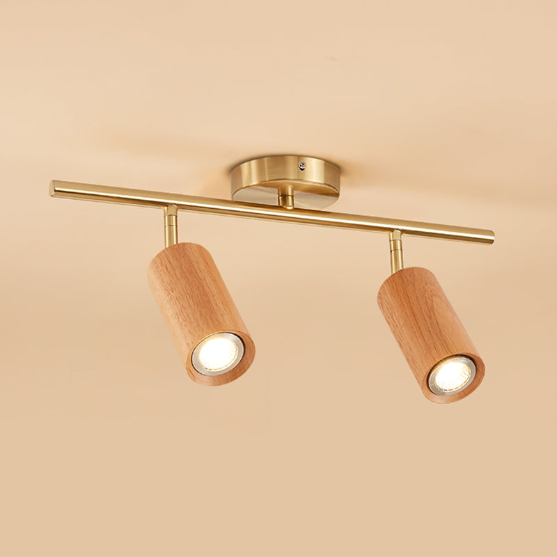 Moderne LED -Strecke Beleuchtung minimalistischer chinesischer Stil Holzvermittler für Wohnzimmer und Gang zu Hause