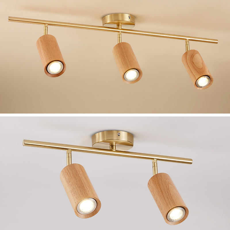 Moderne LED -Strecke Beleuchtung minimalistischer chinesischer Stil Holzvermittler für Wohnzimmer und Gang zu Hause