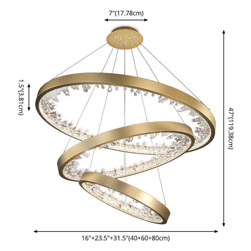 Simplicité ultra-moderne Simplicité LED orbiculaire LED LAMPE CRISTAL SUSPENSION PENDANT POUR LEAU pour le restaurant