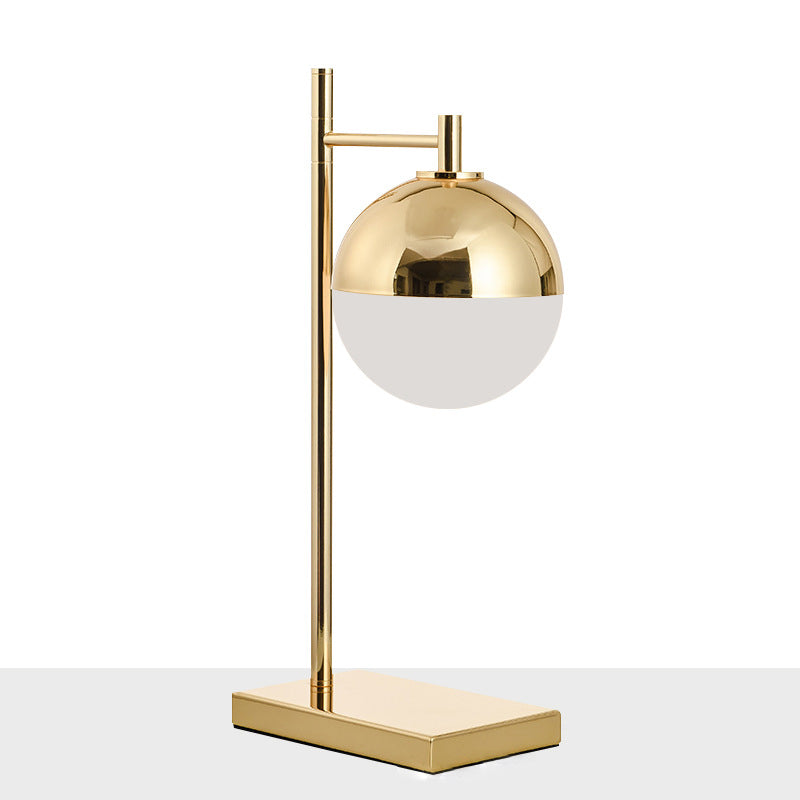 Modern Metal Base Table Lamp Glass 1 Light Table Light