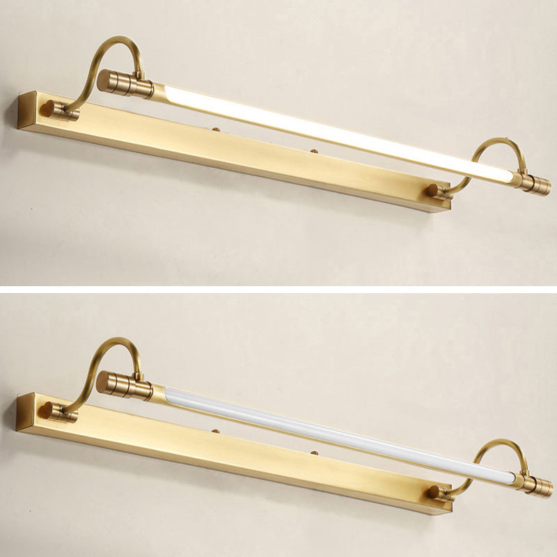 Vintage Simplicity Cylinder Vanity Sconce Lights Acrylic Wall Mount Light Fixture for Bathroom