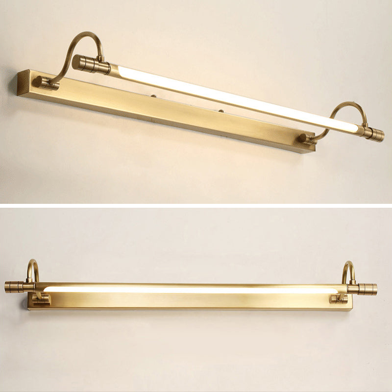 Simplicidad vintage Cilindro tocador de tocador Luces de montaje de pared acrílico lámpara de montaje acrílico para baño