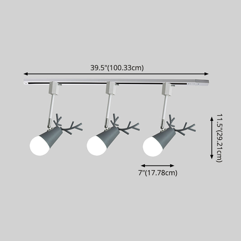 Traccia del soffitto Nordic Light Light Personalized Antlers Sfondo per la casa Store di abbigliamento Spotlight commerciale Spotlight