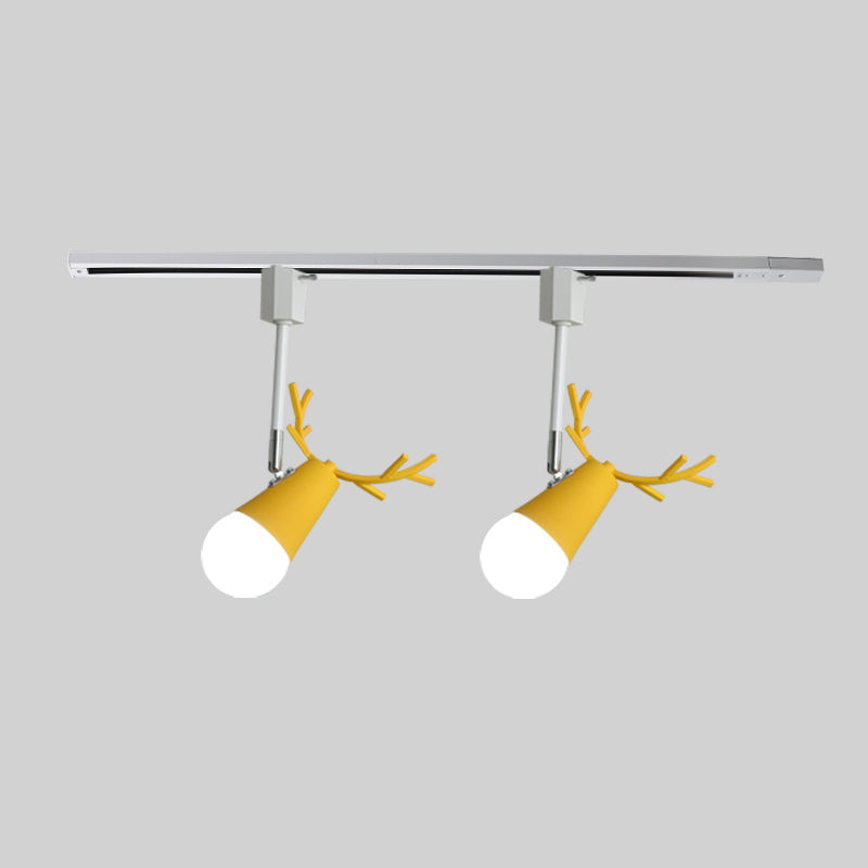 Nordic Log Plafond Track Light Personnalized Antlers Home Fonding Mall Vêtements Vence de vêtements Spotlight Commercial