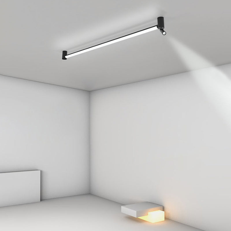 Aluminium rechthoekige LED Semi Flush Mount in moderne beknopte stijl metalen plafondlicht voor binnenruimtes