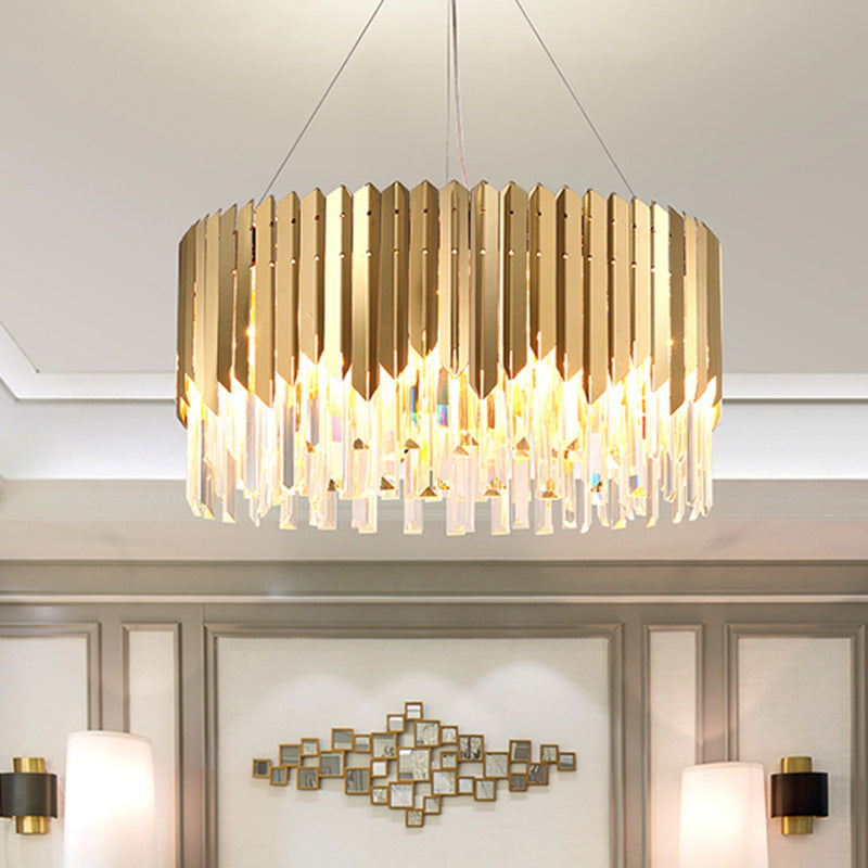 TRI-LASSED CRYSTAL ROD APPIRATO LUCE POSTMODERN 6 TEE LAMPAGGIO GOLD LAMPAGGIO