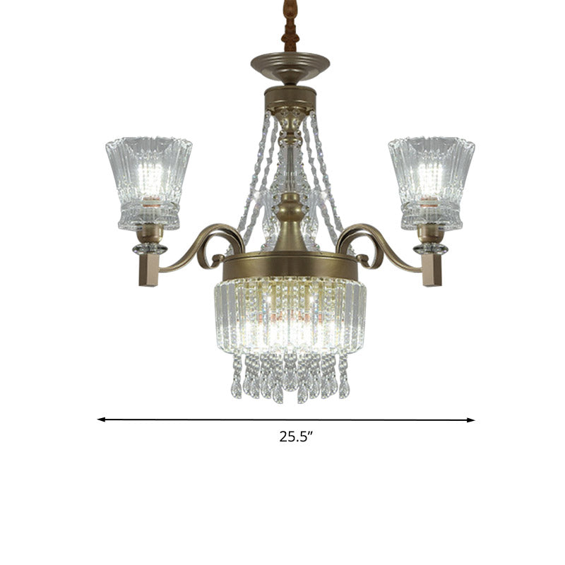 Sputnik Ceiling Chandelier Contemporary Crystal 11/13/15 Heads 37.5"/40.5"/41" Wide Satin Brass Hanging Light