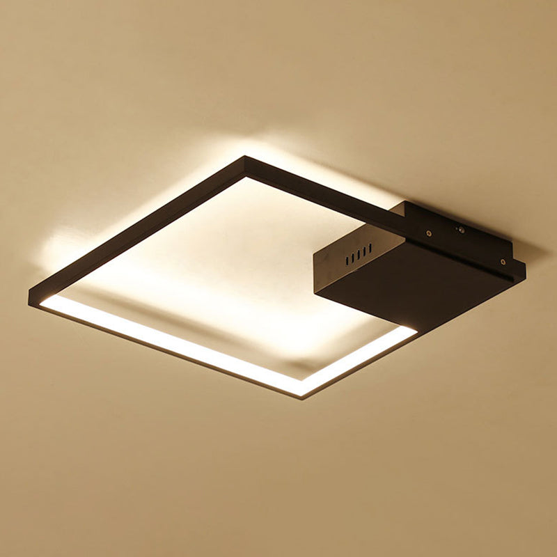 Square Semi Flush Mount Light Aymage Simplicity acrylique Plafond Mount pour le salon