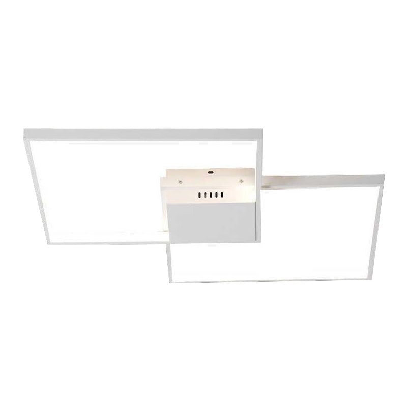 Square Semi Flush Mount Leuchte Einfachheit Acryl Decke Flush Mount für Wohnzimmer